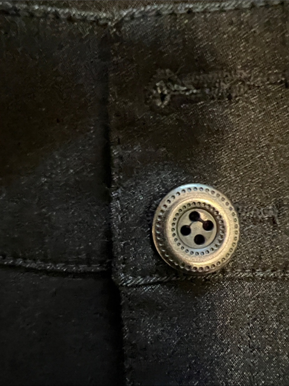One 5 0ne Black bootcut Dress Pants with Welt Back Pocket - Picture 12 of 12